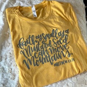 Bella + Canvas Christian Faith as small as a mustard seed T-shirt